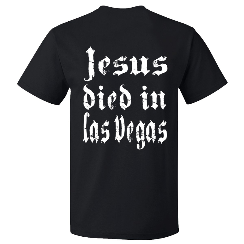 Spiritual Front - Jesus Died In Las Vegas T-Shirt  |  L  |  black