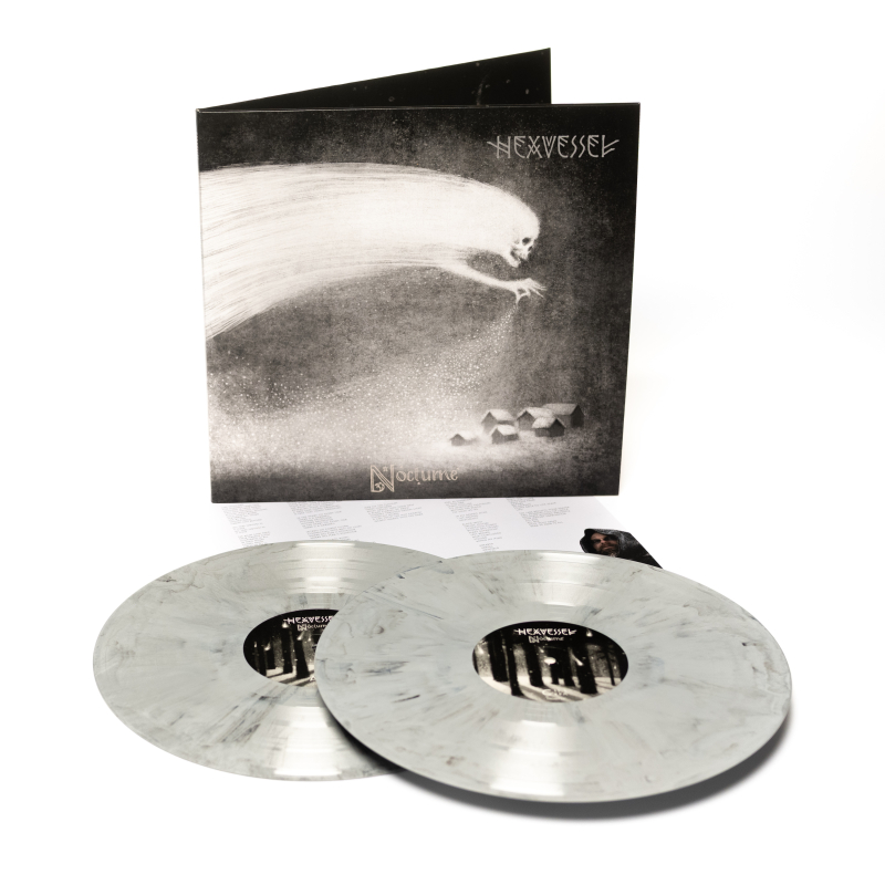 Hexvessel - Nocturne Vinyl 2-LP Gatefold  |  Grey/Black Marble